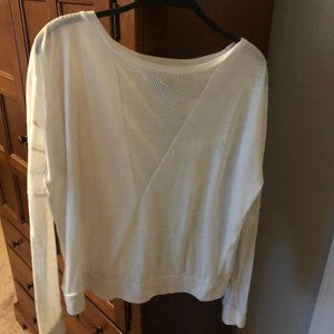 White Forever21+ Mesh Detail Size 0X